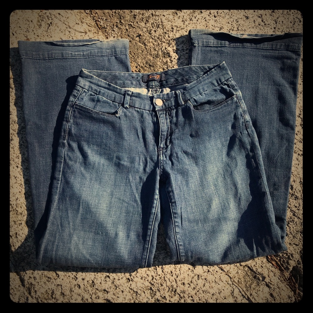 Seven7 Jeans, slouchy, relaxed, comfy, flare